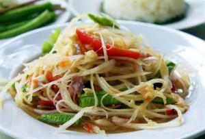 Green Papaya Salad w Beef